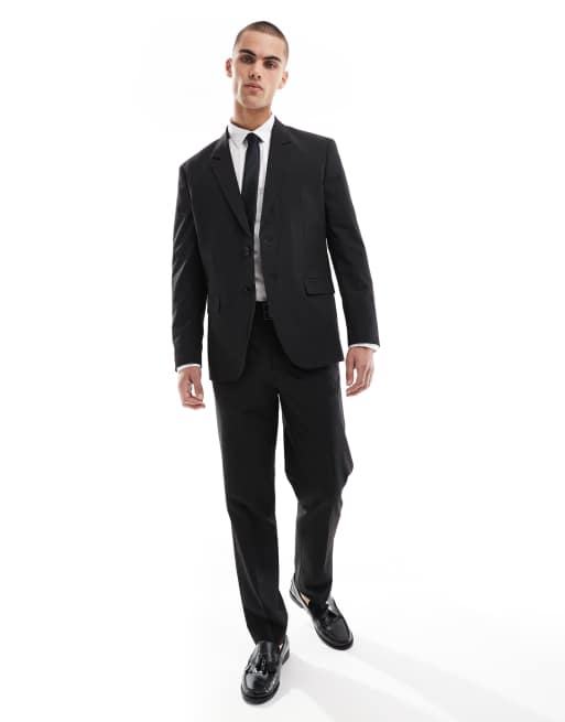Chaqueta de traje negra de corte estándar de Jack & Jones , 3 de 5