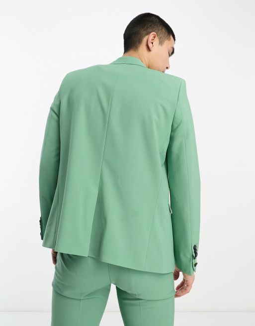 Traje verde 2025 pistacho hombre