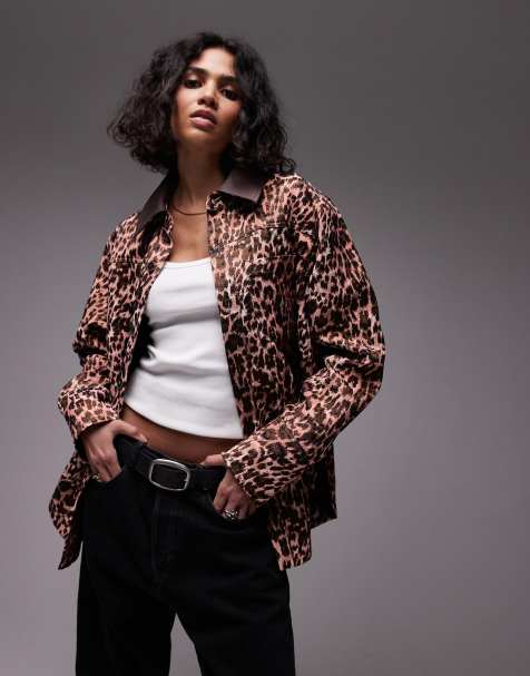 Chaqueta extragrande estilo camisa con estampado de leopardo de & Other Stories - view 1