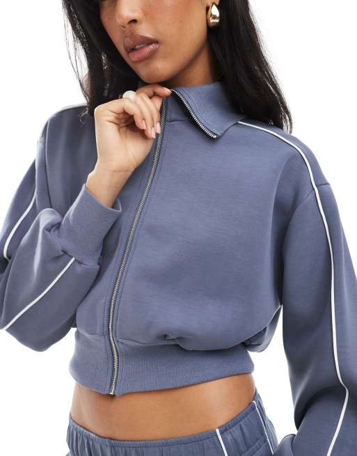 Chaqueta gris acantilado de tejido suave Ultimate de Cotton On (parte de un conjunto), 4 de 4