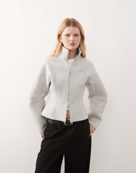 Chaqueta gris con cintura ceñida de Monki - view 1