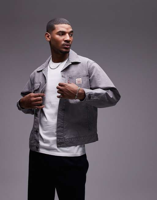 Chaqueta gris de estilo camionero de lona Sunrise de la colección cápsula Workwear de Levi's