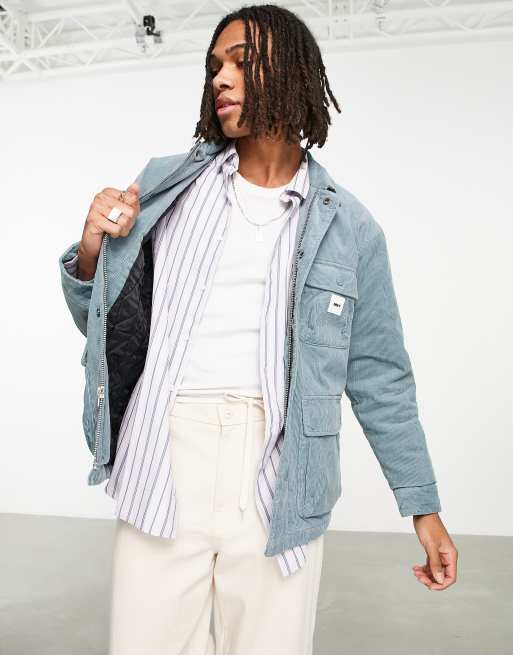 Chaqueta gris guateada de pana Eliot de Obey