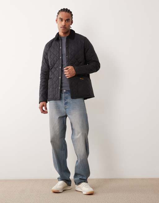 Chaqueta guateada en negro Heritage Liddesdale de Barbour, 2 de 5