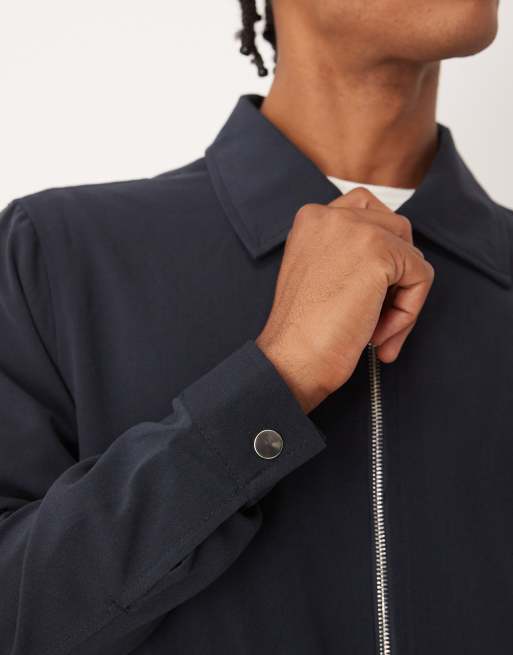 Chaqueta Harrington azul marino con bolsillo de parche de Brave Soul, 5 de 5