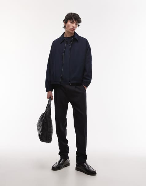 Chaqueta harrington azul marino de Topman - view 1