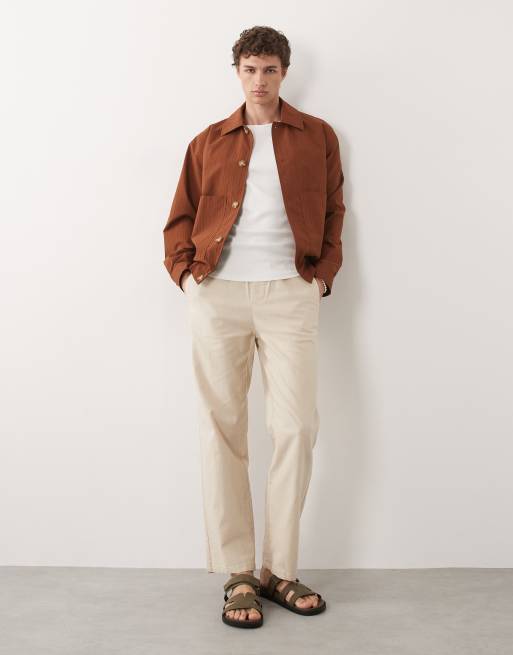 Chaqueta Harrington color óxido texturizada de ASOS DESIGN, 2 de 9