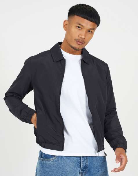 Chaqueta Harrington negra con cremallera de Brave Soul - view 1