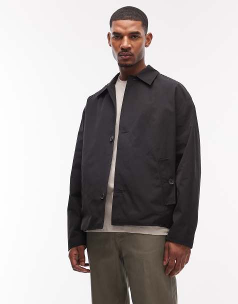Chaqueta Harrington negra resistente al agua StormMAX™ de ASOS DESIGN - view 1