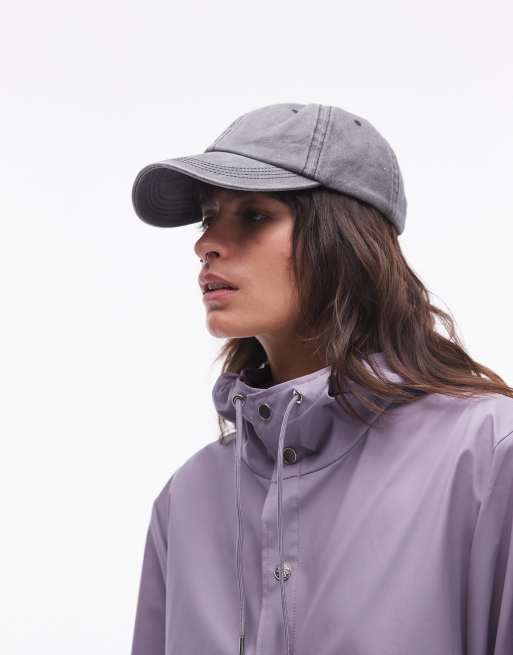 Chaqueta larga morado polvoriento impermeable 12020 exclusiva en ASOS de Rains, 3 de 4