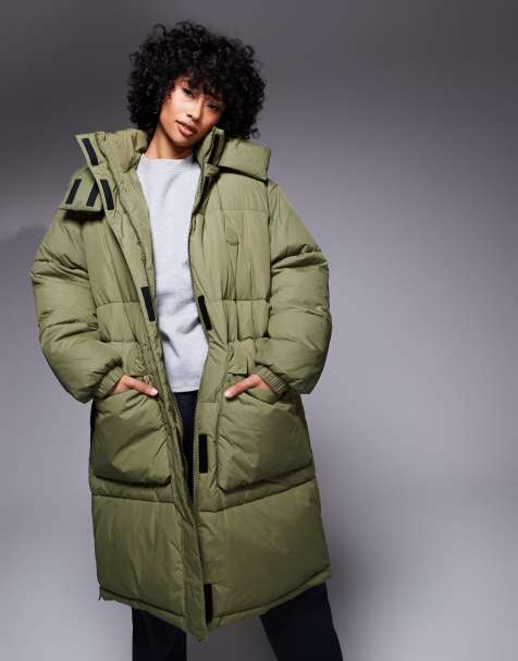Chaqueta larga verde oscuro acolchada Flavia de HUGO Blue - view 1