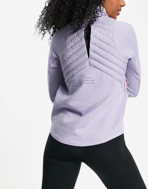 Chaqueta lila híbrida con diseño reflectante Run Division de Nike Running, 3 de 4