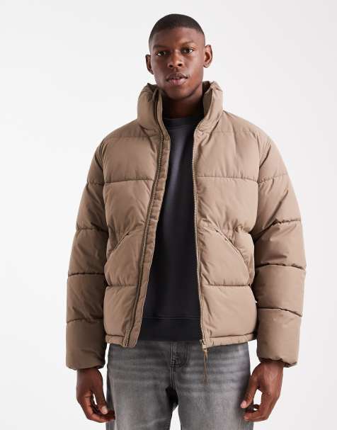 Chaqueta marrón claro acolchada extragrande de ONLY & SONS - view 1