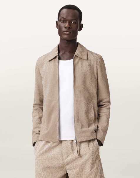 Chaqueta marrón claro de ante Hockley de AllSaints - view 1