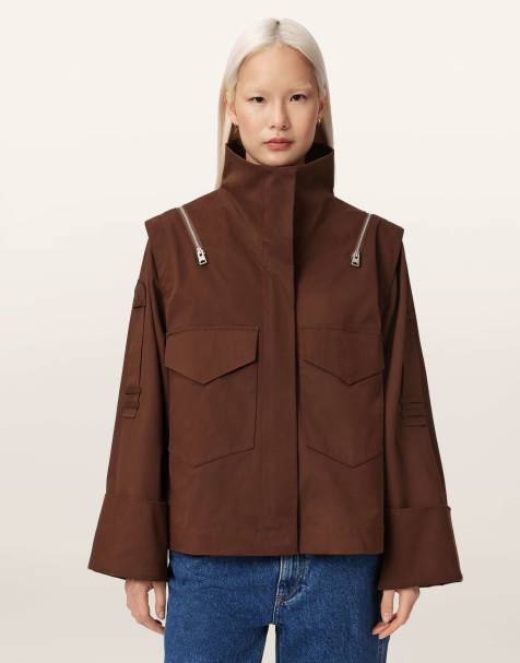 Chaqueta marrón clásico Leighton de AllSaints - view 1