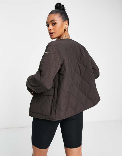 Chaqueta marrón ligera guateada A-Weather de Napapijri, 2 de 4