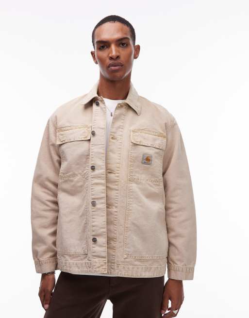 Chaqueta marrón tiza lavado con detalle de bolsillo OG Arctic de Carhartt WIP