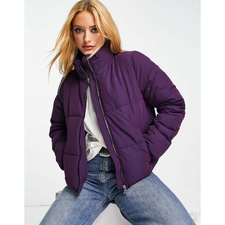 Chaqueta morada acolchada de | ASOS