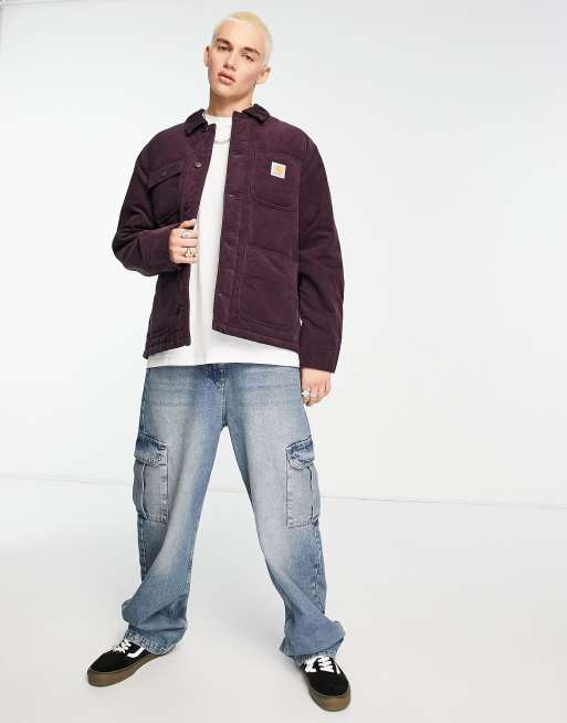 Chaqueta morada de pana Michigan de Carhartt WIP, 3 de 4