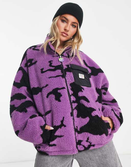Chaqueta multicolor de borreguito de Vans x ireneisgood ASOS