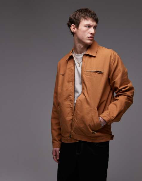 Chaqueta naranja de estilo worker de lona de CAT WWR - view 1