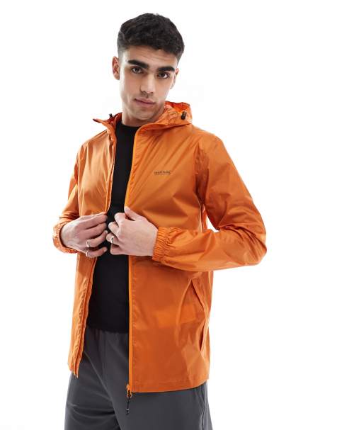 Chaqueta naranja impermeable para hombre Pack-It III de Regatta - view 1