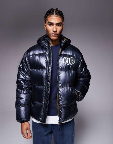 Chaqueta negra acolchada con capucha Shield de Deus Ex Machina - view 1