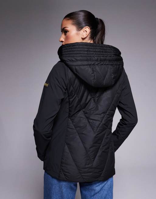 Chaqueta negra acolchada con cremallera Diablo de Barbour International , 2 de 4