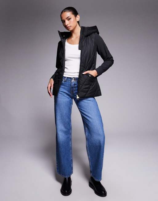 Chaqueta negra acolchada con cremallera Diablo de Barbour International , 4 de 4