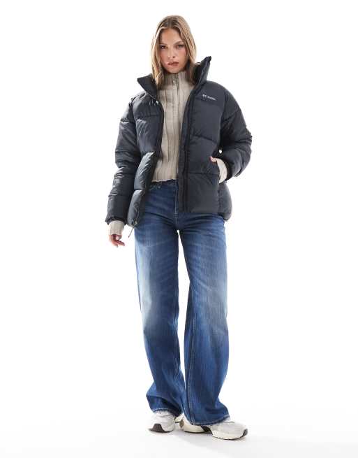 Chaqueta negra acolchada con cremallera Puffect II de Columbia, 3 de 4