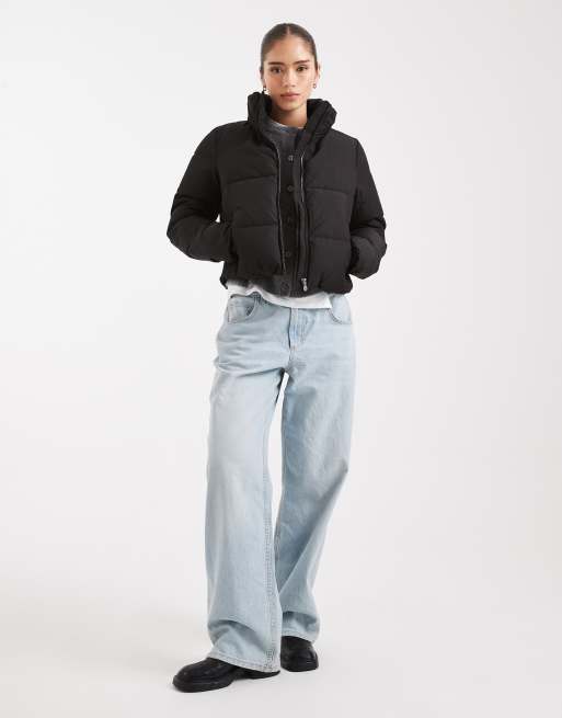 Chaqueta negra acolchada con cuello alto de ONLY , 4 de 4