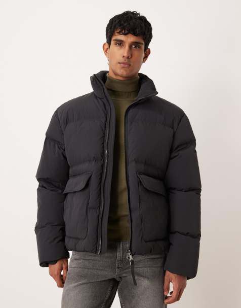 Chaqueta negra acolchada con cuello alzado de ARKET - view 1