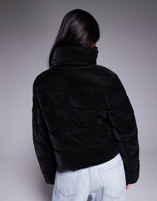 Chaqueta negra acolchada de tejido efecto terciopelo Hudson de Barbour International, 2 de 4