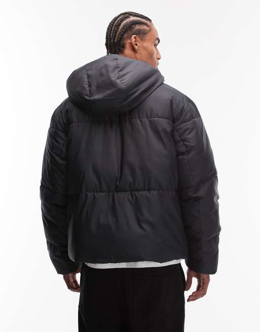 Chaqueta negra acolchada peakMAX™ de ASOS DESIGN, 3 de 5