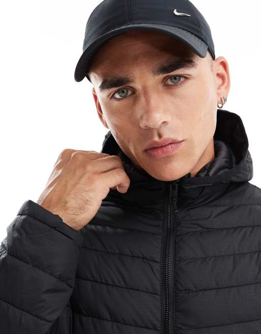 Chaqueta negra acolchada plegable con capucha de Jack & Jones, 3 de 4