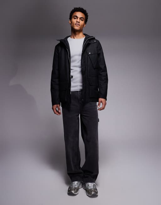 Chaqueta negra con acabado encerado Endley de Barbour International, 2 de 5