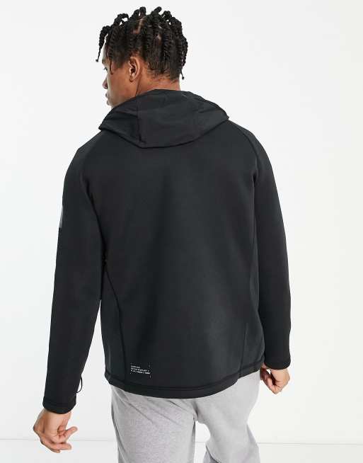 Chaqueta negra con capucha Tasman de Jack Wolfskin , 2 de 4