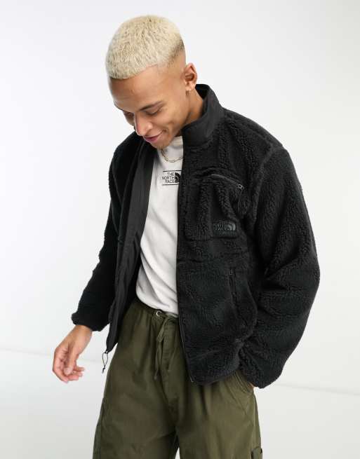 Chaqueta negra con cremallera de felpa Heritage Extreme Pile de The North Face