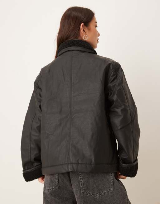 Chaqueta negra con diseño campero Decherd de Dickies, 3 de 4