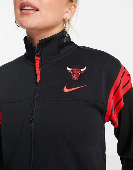 Chaqueta negra con diseño de los Bulls de NBA de Nike Basketball | ASOS