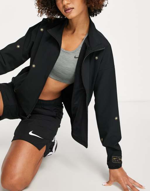 Chaqueta negra con estampado de estrellas Fly de Nike Basketball, 3 de 4