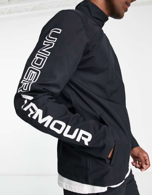 Chaqueta negra con logo lateral Storm de Under Armour Running |