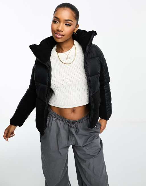 Chaqueta negra de borreguito Leadbetter Point de Columbia