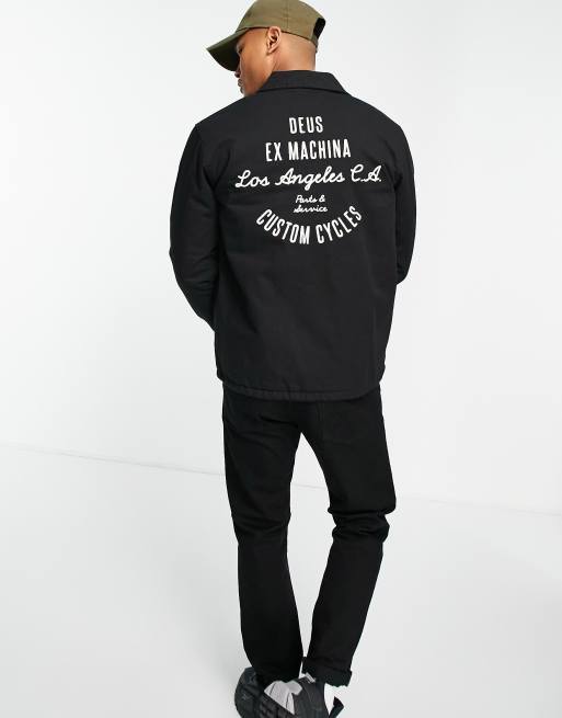 Chaqueta negra de entrenador Fortitude de Deus Ex Machina, 2 de 4