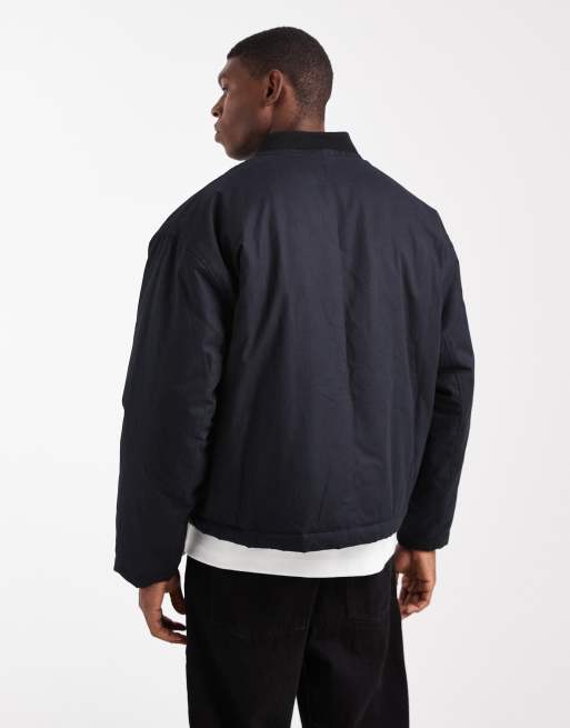 Chaqueta negra de estilo entrenador extragrande de ASOS DESIGN, 3 de 5