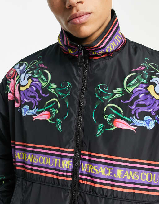 Chaqueta negra de nailon Garden de Versace Jeans Couture ASOS