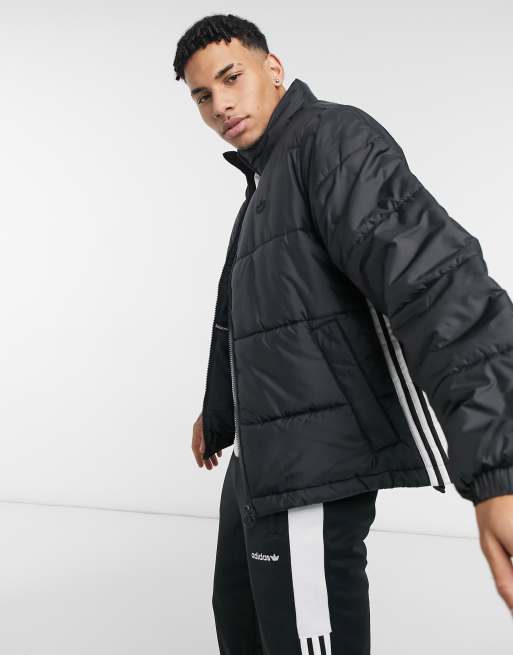 detección Favor Parámetros Chaqueta negra de plumas de adidas Originals | ASOS