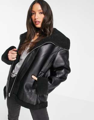 Siete chaquetas de aviador de borrego de H&M y Asos con las que dar un  toque retro a tu look al mismo tiempo que afrontas las bajas temperaturas