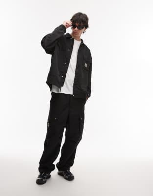 Chaqueta negra estilo camisa utilitaria Liam de Carhartt WIP - view 1