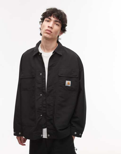 Chaqueta negra estilo camisa utilitaria Liam de Carhartt WIP, 4 de 4